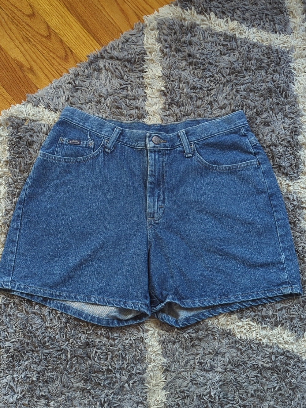 Riders Denim Vintage Blue Denim High-Rise Shorts